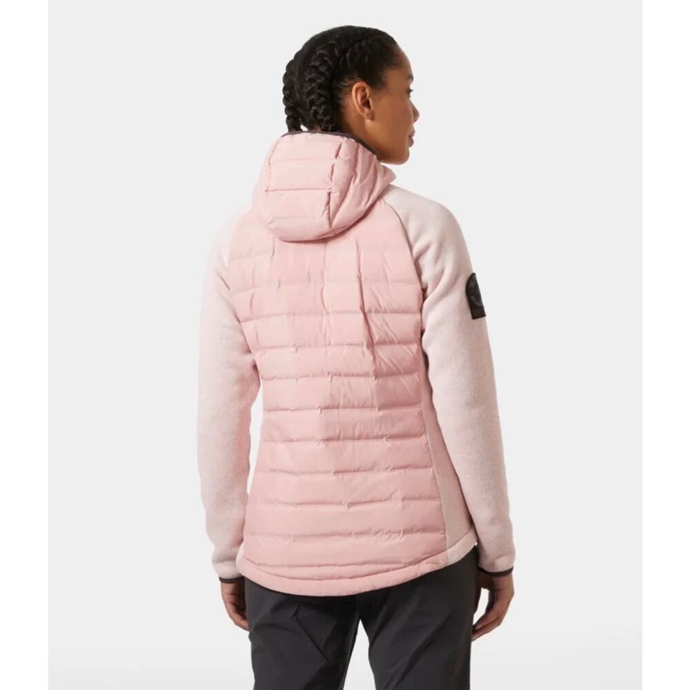 Helly Hansen Jacket Womens Medium Pink Salt Arctic Ocean Hybrid Insulated Hooded - Picture 2 of 11